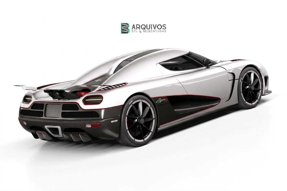 Modelo 3D STL - Koenigsegg Agera R 2012 — foto 4